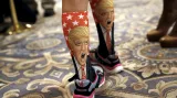 Jedenáctiletá podporovatelka Donalda Trumpa na setkání kandidáta s voliči v Trumpově mezinárodním hotelu ve Washingtonu D.C. v září 2016.