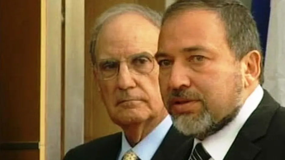 George Mitchell a Avigdor Lieberman
