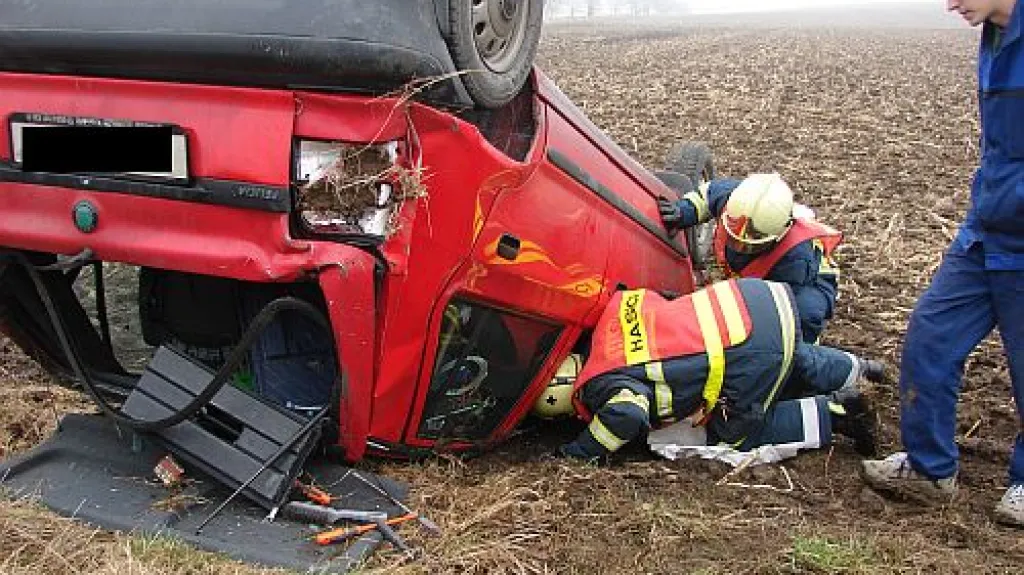 Havarovaná škodovka