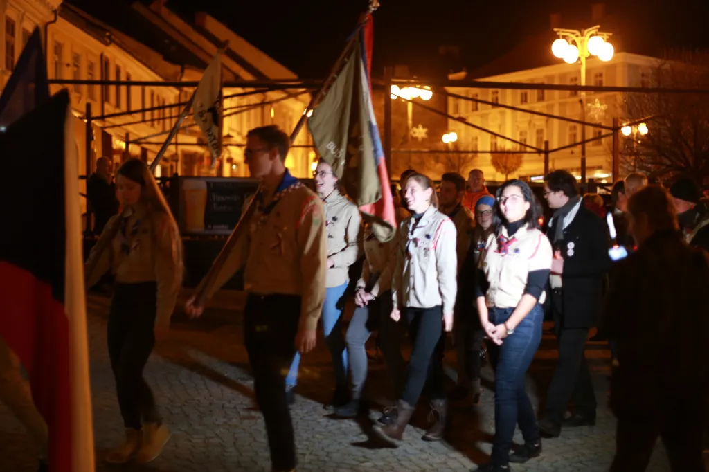 Palackého náměstí v Kutné Hoře – vzpomínka na historické události 17. listopadu