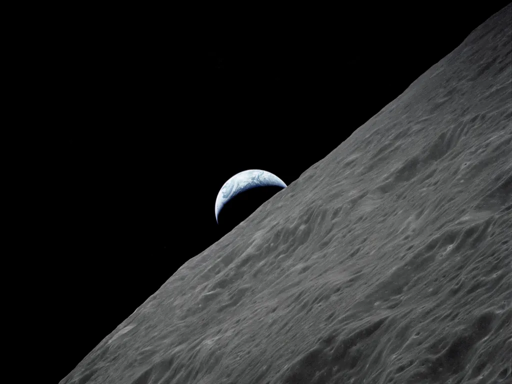 Fotografie Země pořízená na oběžné dráze Měsíce