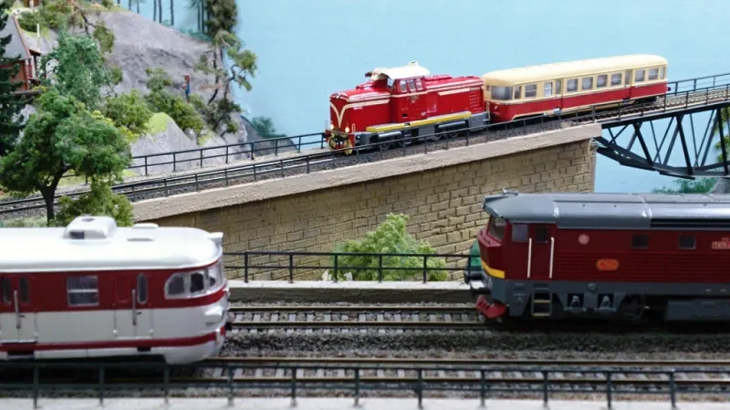 Výstava železničních modelů v Pečkách