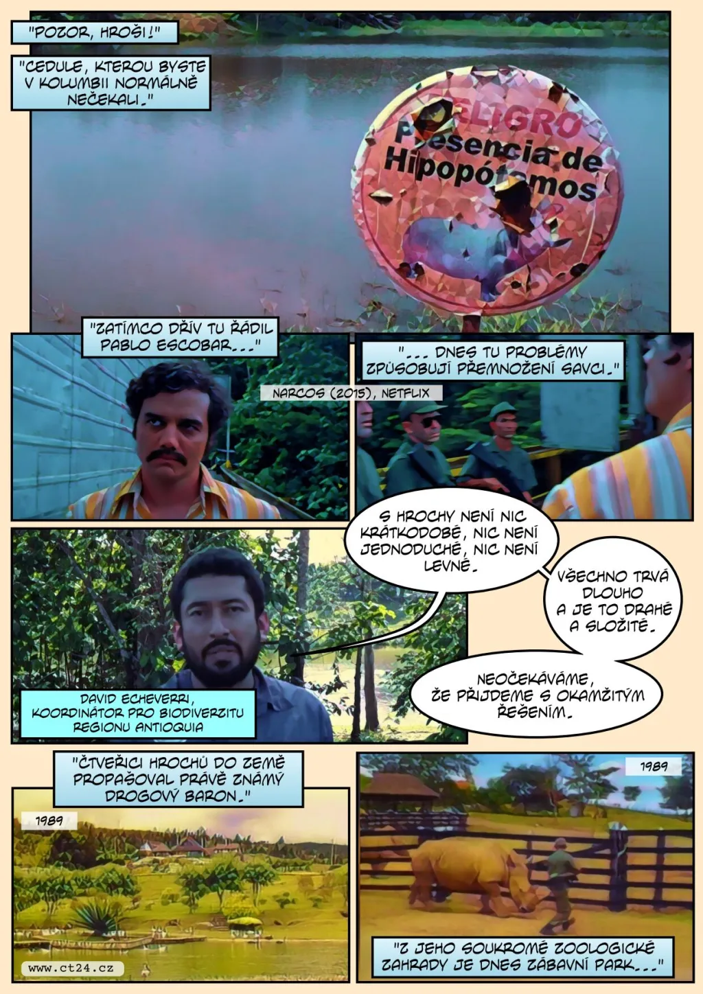 V Kolumbii se přemnožili Escobarovi hroši