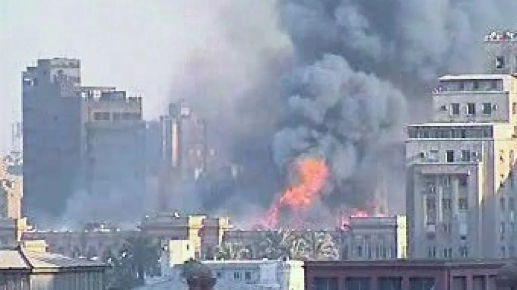 Požár egyptského parlamentu