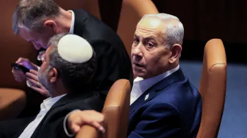 Benjamin Netanjahu v Knesetu 16. července 2026