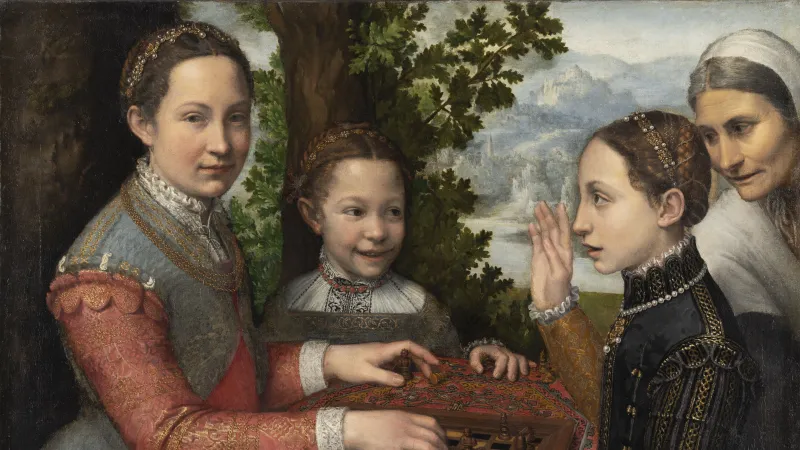 Sofonisba Anguissola, Šachová hra, 1555 (z výstavy Ženy, mistryně, umělkyně v NGP)