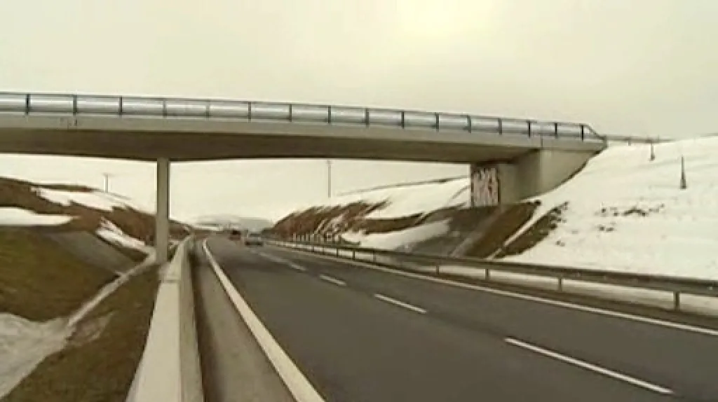 Nový most nad obchvatem Jihlavy