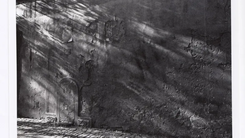 Zeď přetřená barvou