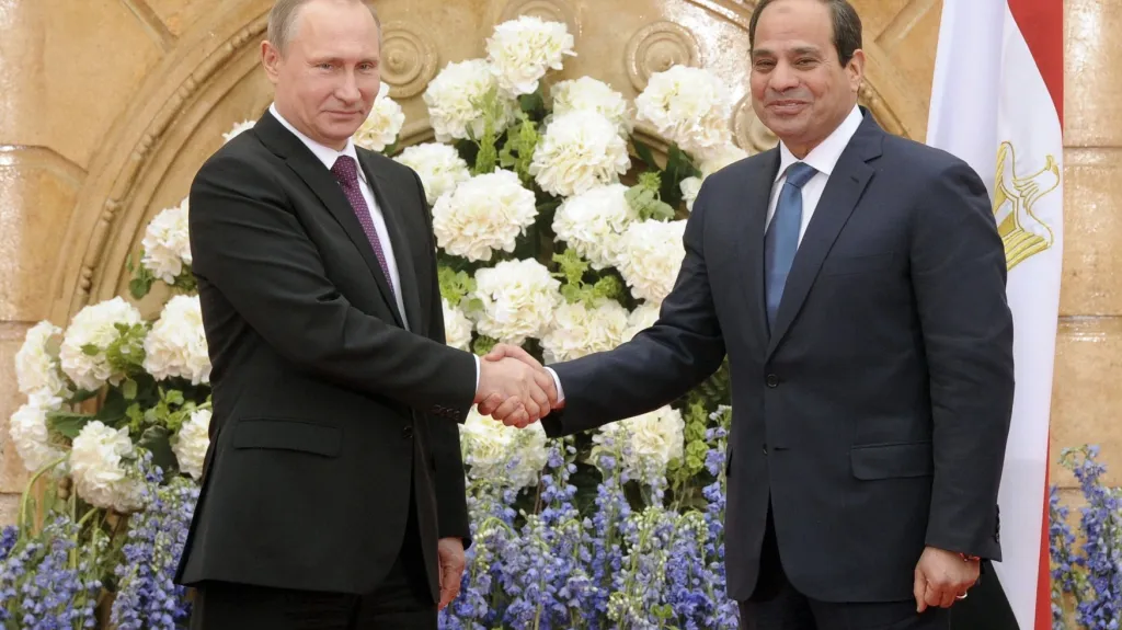 Šéf Kremlu s egyptským prezidentem Sísím