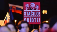 Demonstrace proti vládě premiéra Roberta Fica v Bratislavě