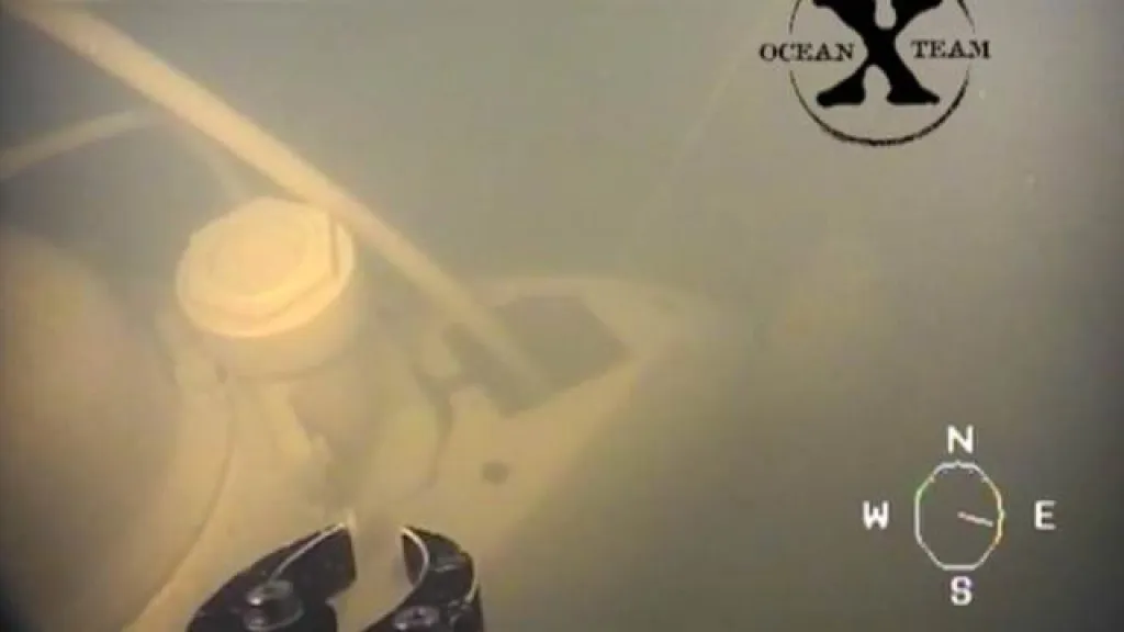 Záběry ponorky nalezené u švédských břehů