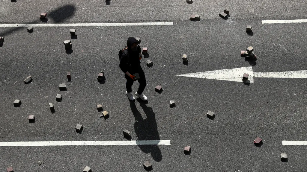 Demonstrant v Hongkongu