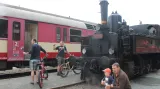 Prázdninový parní vlak z výtopny Jaroměř