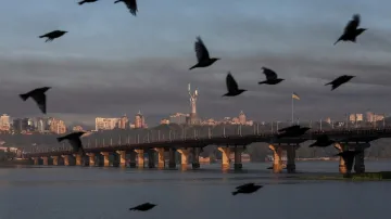 Pohled na Kyjev, snímek z 1. srpna 2026