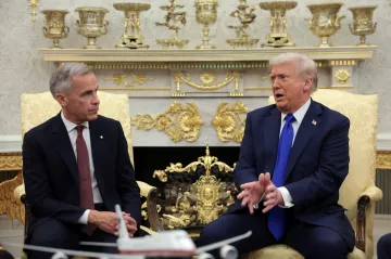 „Kanaďané budou Spojené státy opět milovat,“ řekl Trump po jednání s Carneym