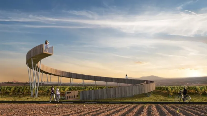 Vizualizace budoucí podoby rozhledny v Kobylí