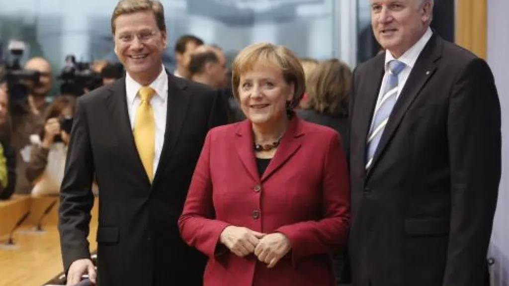 Šéfové stran německé vládní koalice