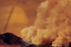 Na rovníku Saturnova měsíce Titanu zuří silné prachové bouře