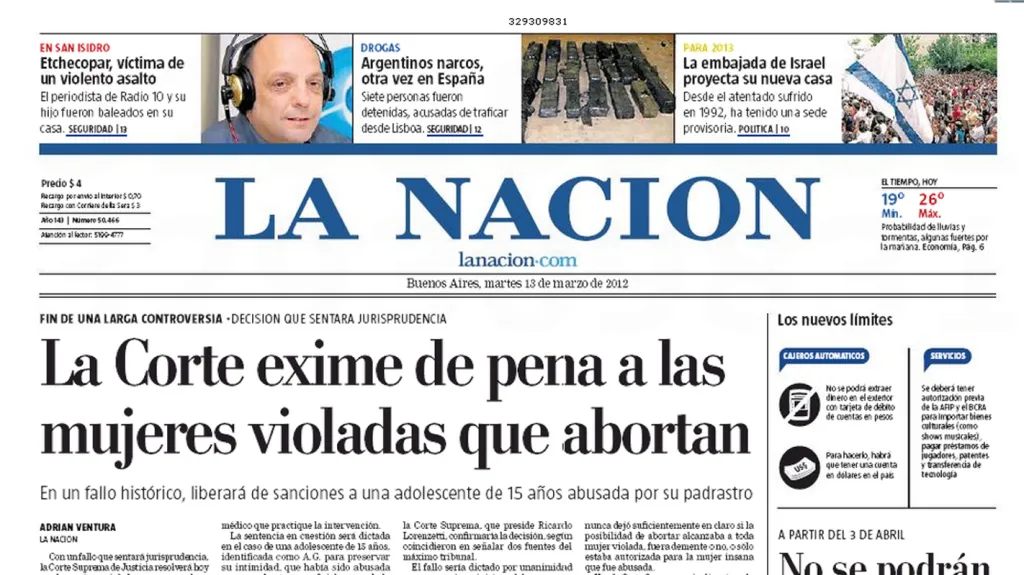 La Nacion z 13. března