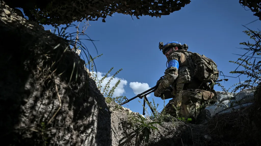 Ukrajinská armáda u Bachmutu