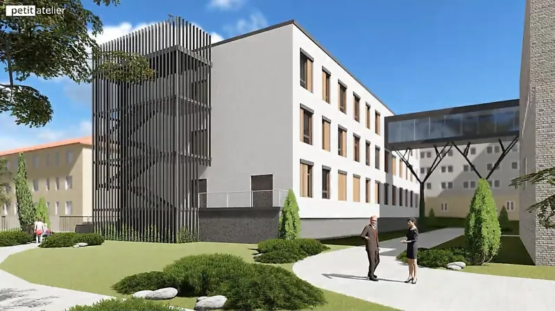 Vizualizace pavilonu nemocnice