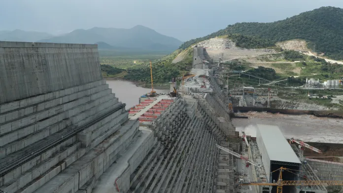Výstavba etiopské přehrady