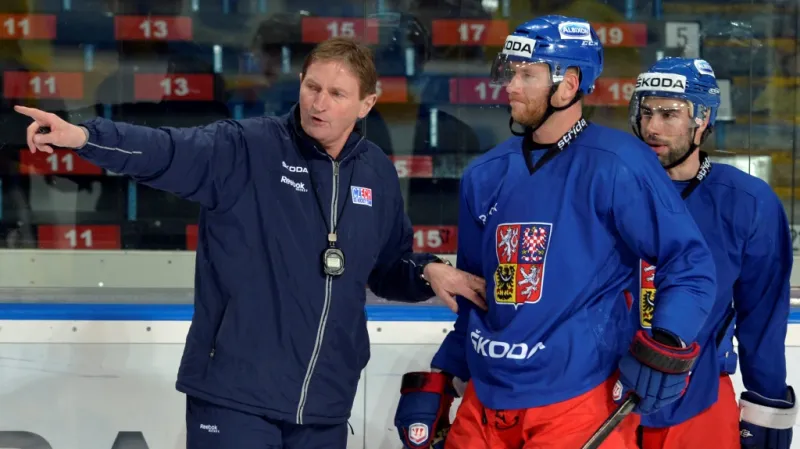 Alois Hadamczik na reprezentačním tréninku