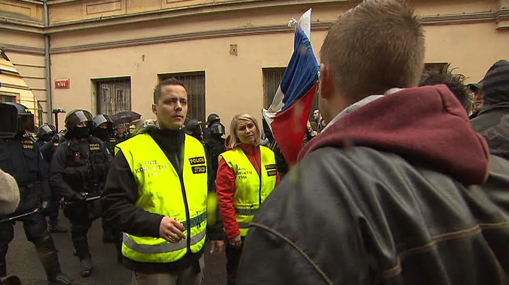 Napětí po demonstraci