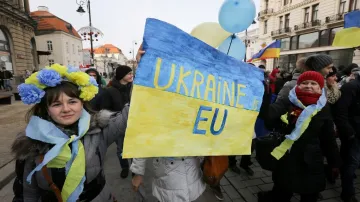 Protesty proti ukrajinské vládě v Polsku