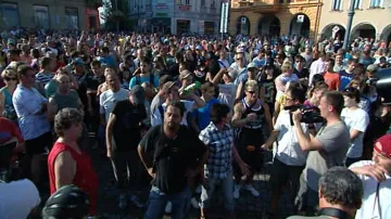Demonstrace v Rumburku
