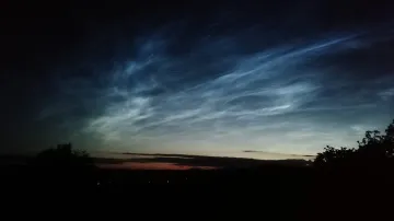 Svítící mraky nad Odolovem