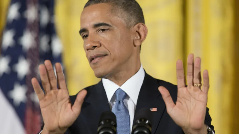 Barack Obama na tiskové konferenci