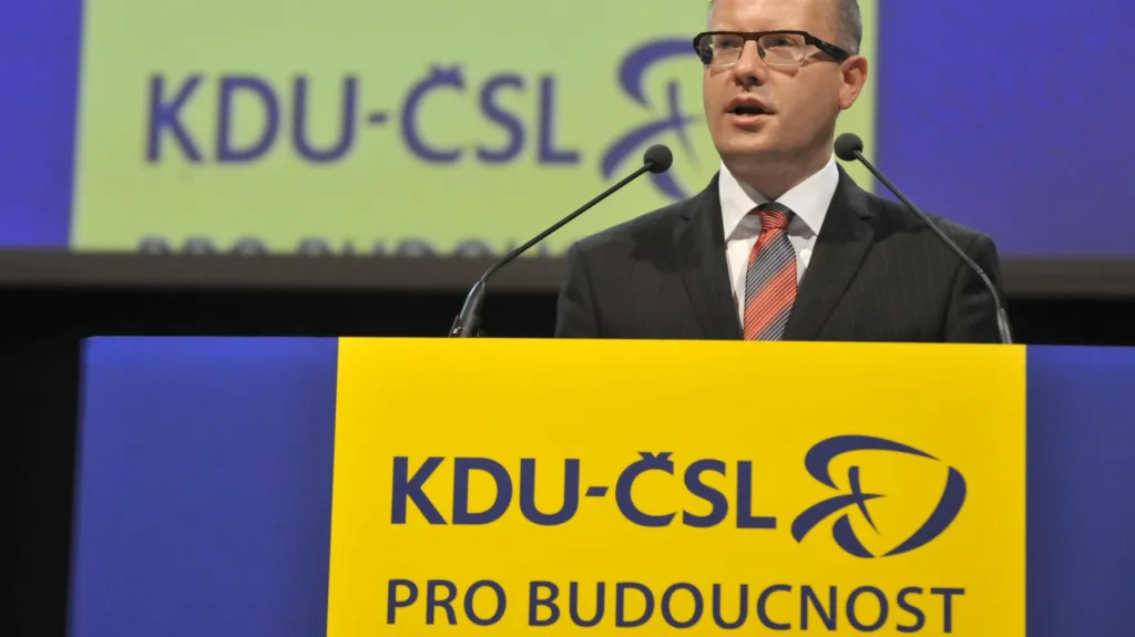 Bohuslav Sobotka na sjezdu KDU-ČSL