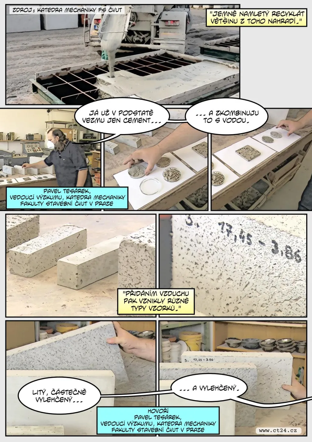 Jak se recykluje beton? Zaměřují se na to vědci z ČVUT