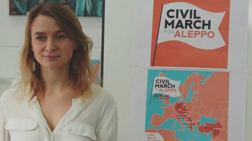 Anna Albothová organizuje pochod pro Aleppo