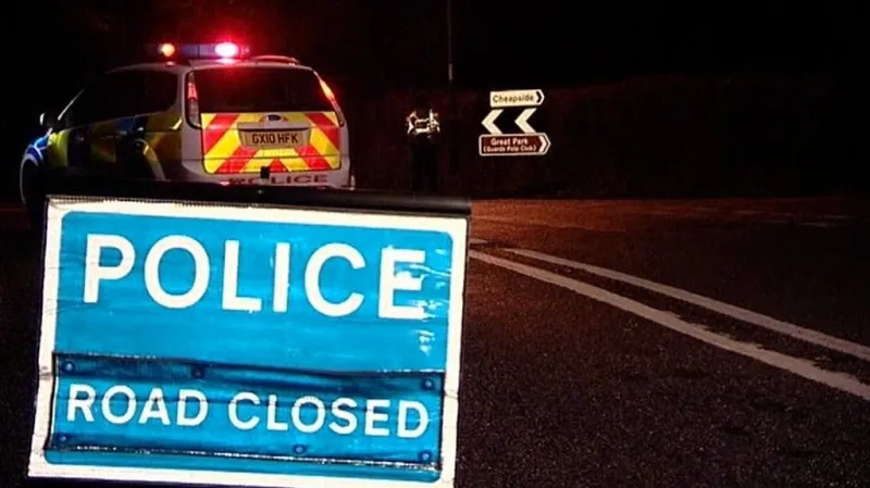 Uzavřená silnice k Berezovského rezidenci