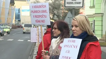 Demonstrace Arcidiecézní charity Olomouc