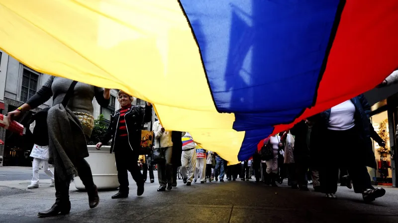 Pochod na protest proti skupině FARC