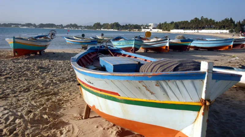 Pláž v letovisku Hammamet