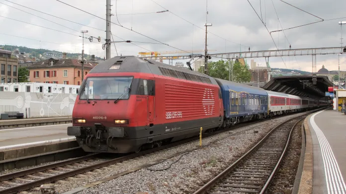 Noční vlak z Curychu do Prahy bude mimo sezonu v pracovní dny přijíždět o hodinu později