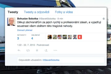 Ministři posílají kondolence přes Twitter