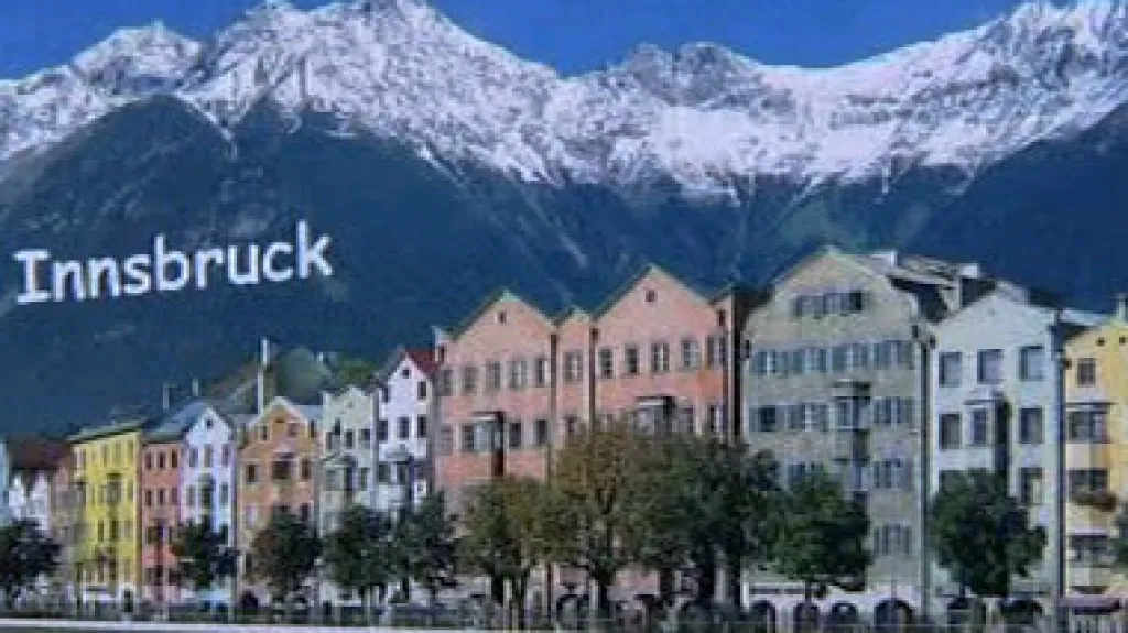 Zfalšovaná pohlednice z Innsbrucku