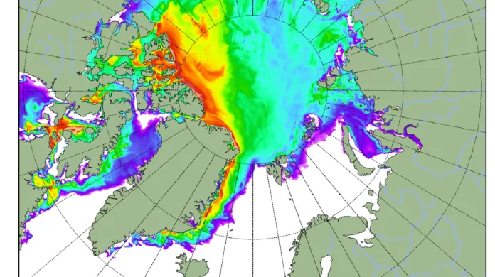 Tenčí led je především ve východní Arktidě
