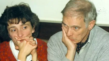 Manželé Medkovi ve Vídni v roce 1988