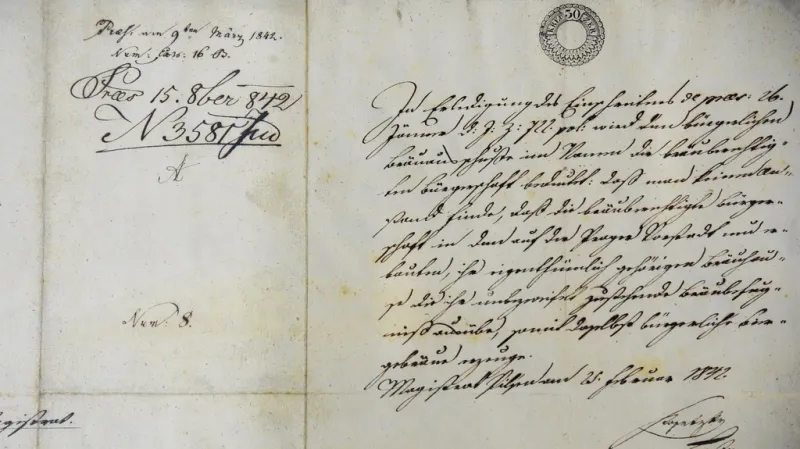 Zakládací listina pivovaru Plzeňský Prazdroj