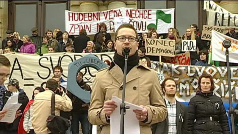 Projevy Miroslava Jašurka a Stanislava Štecha