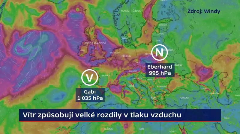 Rozdíly v tlaku vzduchu