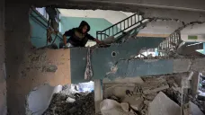 Škola v Gaze po izraelském útoku