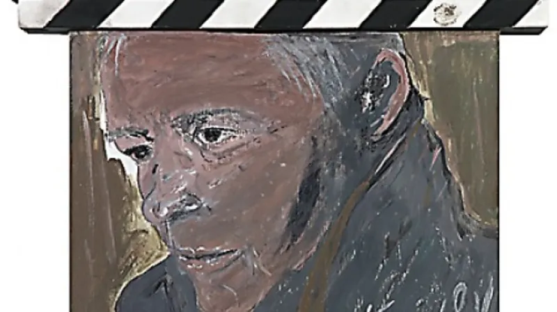 Klapka s autoportrétem Ladislava Kerndla