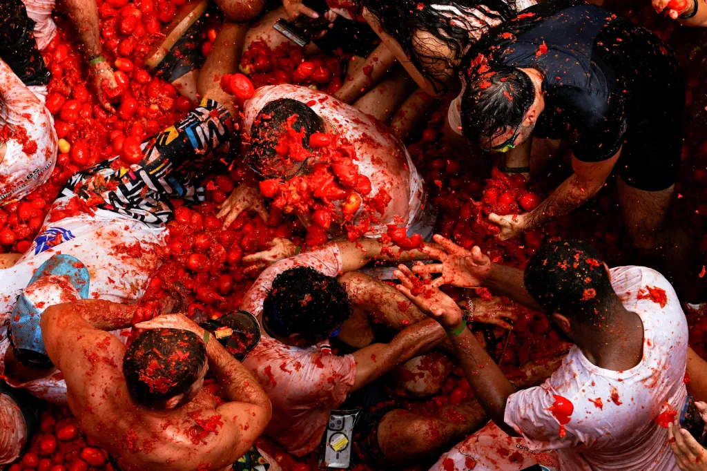Španělský festival Tomatina